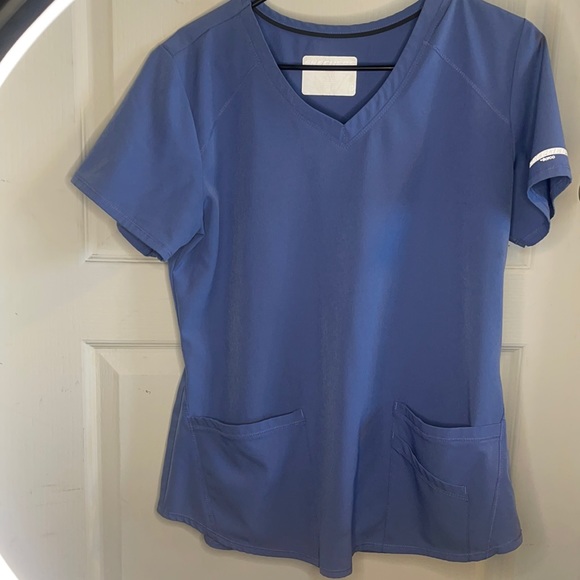 Skechers Women's Vitality V-Neck Solid Scrub Top - Picture 2 of 3